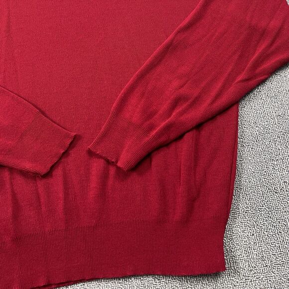Vintage Le Tigre Sweater Adult Large Red Turtle Neck Sweatshirt Casual Men's - Picture 5 of 15